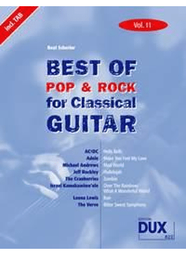 Best of Pop & Rock for Classical Guitar Vol. 11